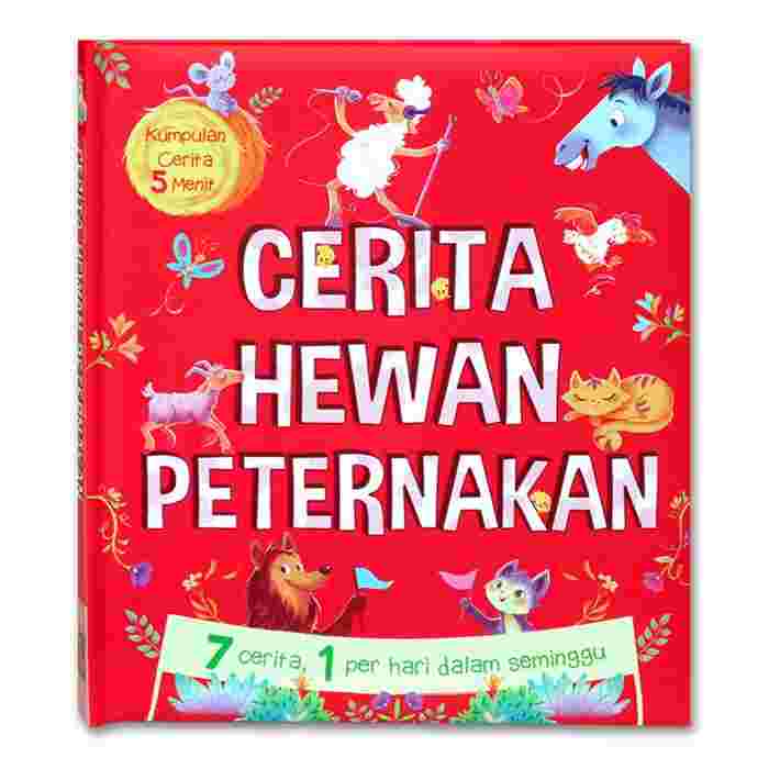 Buku Anak 5 Menit Cerita Hewan Peternakan 7 cerita 1 Per Hari
